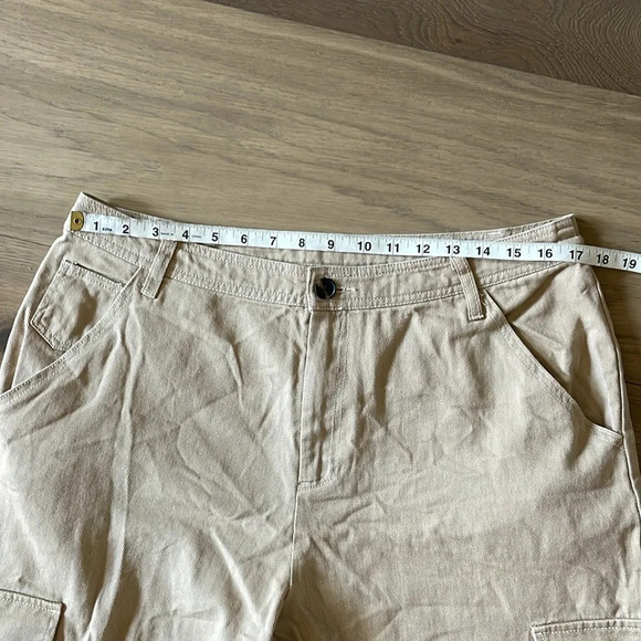 Sandy Liang For Target Womens Cargo Pants Size 14 Mid Rise Straight Leg - Picture 6 of 12